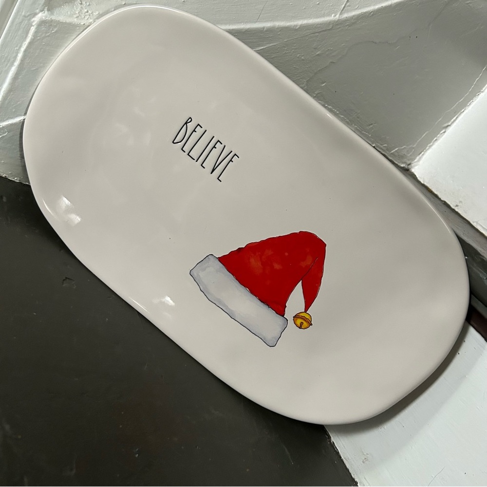 Rae Dunn BELIEVE Platter